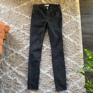 Madewell 9” High Rise Skinny Black Jeans